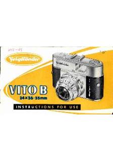 Voigtlander Vito B manual. Camera Instructions.